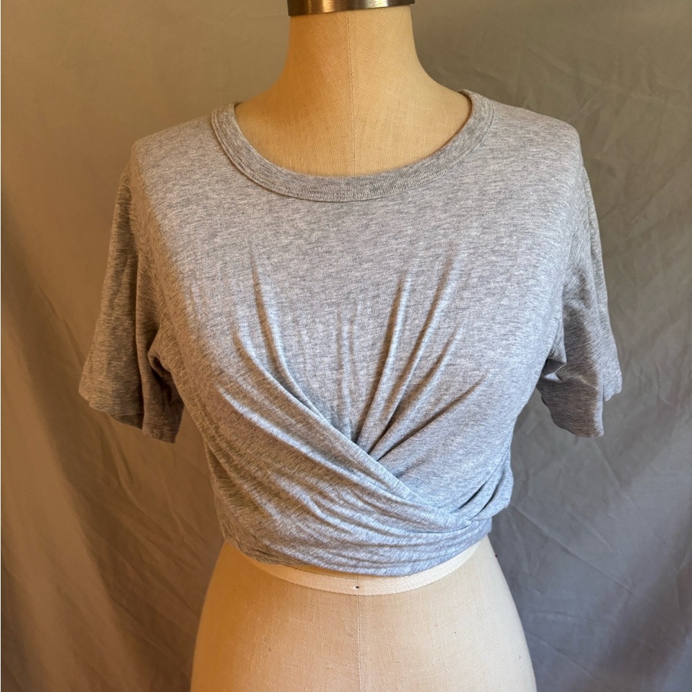 American Eagle Outfitters Gray Crop Top